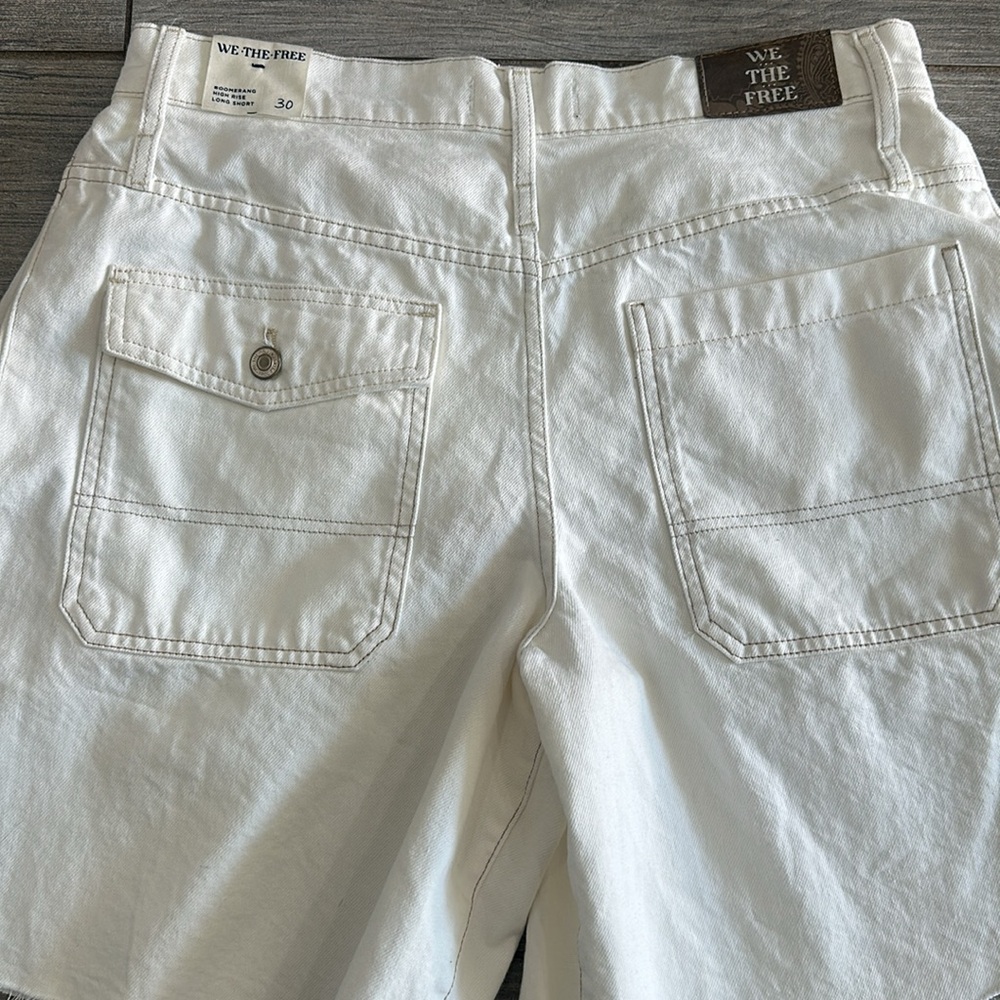 Free People White Jean Shorts - Picture 12 of 15